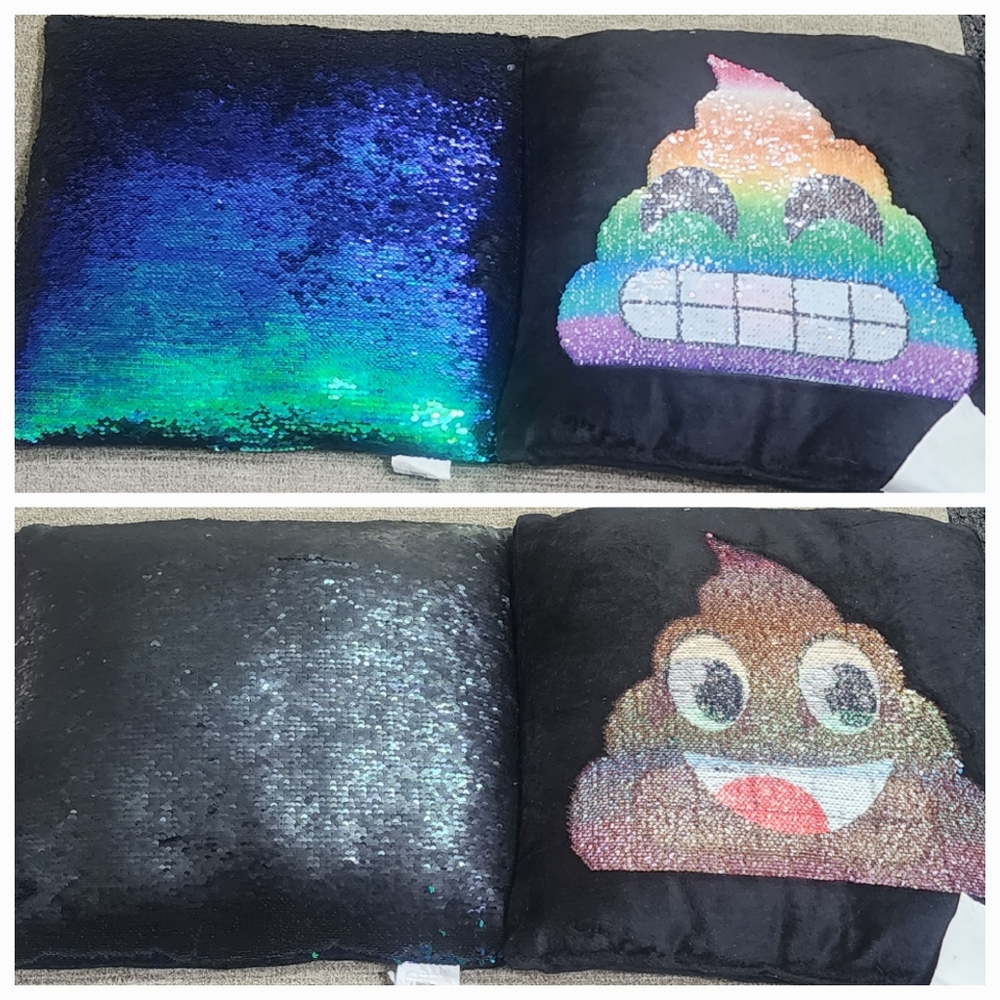 2 Sequin Flip Pillows
